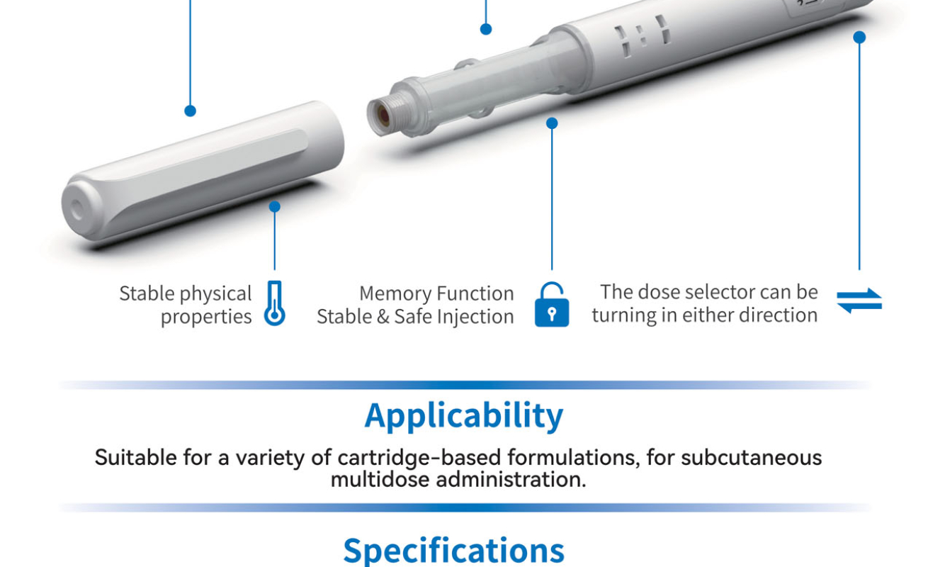 Długopisy insulinowe wyposażone są w precyzyjne mechanizmy pomiarowe